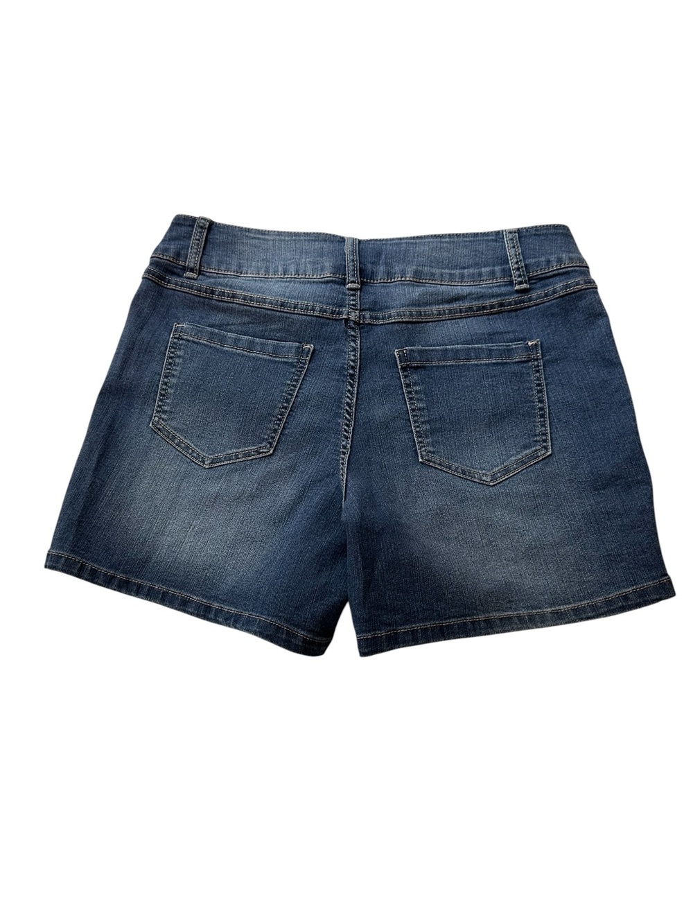 Artisan NY Blue Denim Patch-Pocket Shorts, Size 10 - Picture 6 of 9
